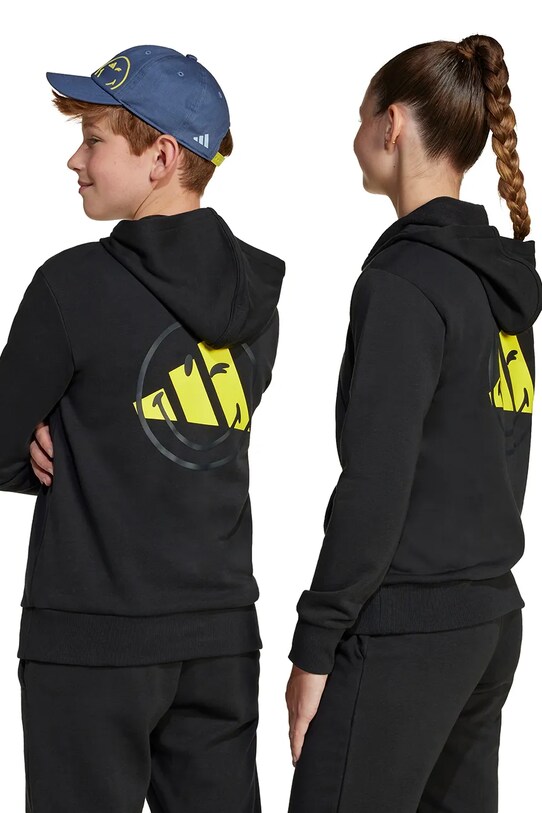 adidas bluza dziecięca x Smiley World JJ3072 czarny
