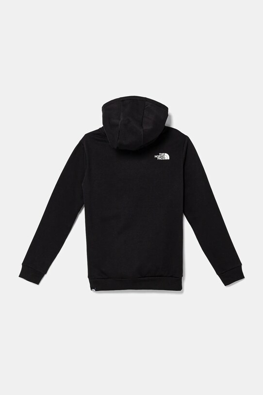 The North Face bluza copii TEEN SIMPLE DOME HOODIE NF0A8AXVJK31 negru SS25