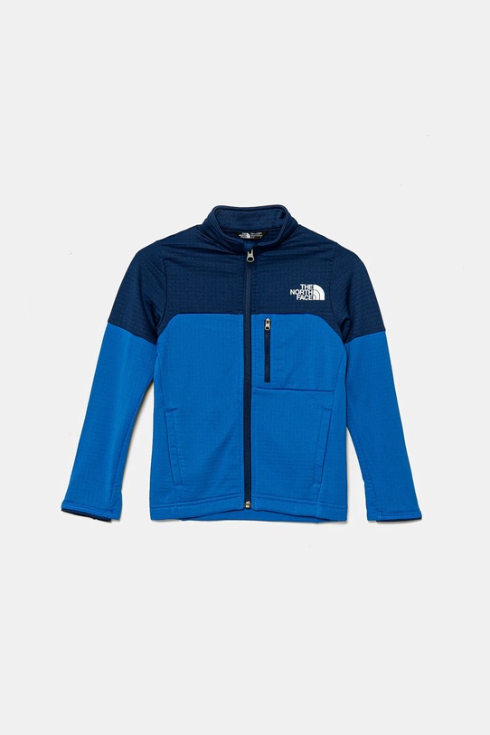 The North Face bluza dziecięca TEEN HIKE MIDLAYER FZ wzorzyste niebieski NF0A8AY559J1