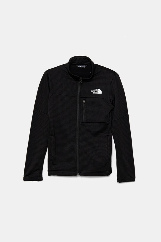The North Face gyerek felső TEEN HIKE MIDLAYER FZ elasztánnal fekete NF0A8AY5JK31
