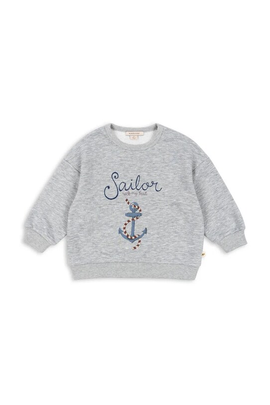 Konges Sløjd bluza dziecięca LOU SWEAT SHIRT OCS KS102592 szary SS25