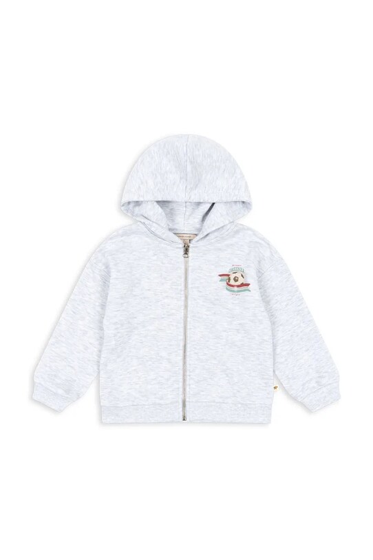 Konges Sløjd bluză pentru copii LOU HOODIE OCS KS103005 gri SS25