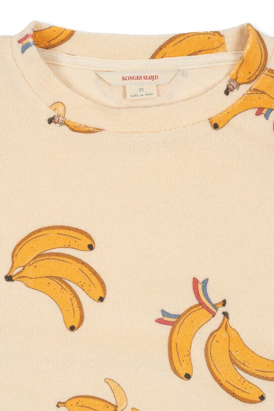 Konges Sløjd bluza dziecięca ITTY SWEAT SHIRT GOTS KS102598 beżowy SS25