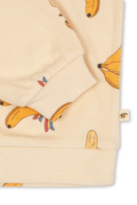 Chlapec Detská mikina Konges Sløjd ITTY SWEAT SHIRT GOTS KS102598 béžová