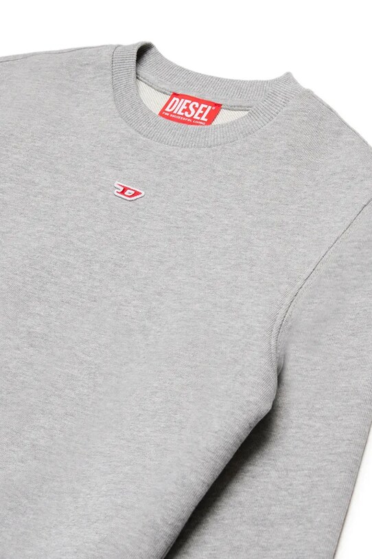 Мальчик Детская хлопковая кофта Diesel SGINND OVER SWEAT-SHIRT J02234 серый