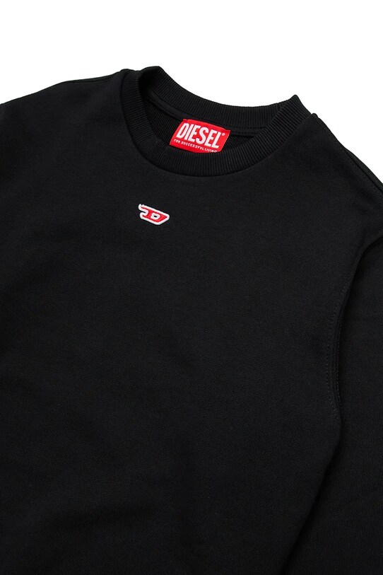 Мальчик Детская хлопковая кофта Diesel SGINND OVER SWEAT-SHIRT J02234 чёрный