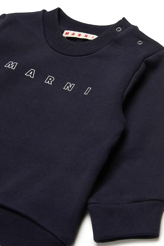 Κοριτσίστικα Βαμβακερή μπλούζα μωρού Marni MS319B SWEAT-SHIRT M01437 σκούρο μπλε