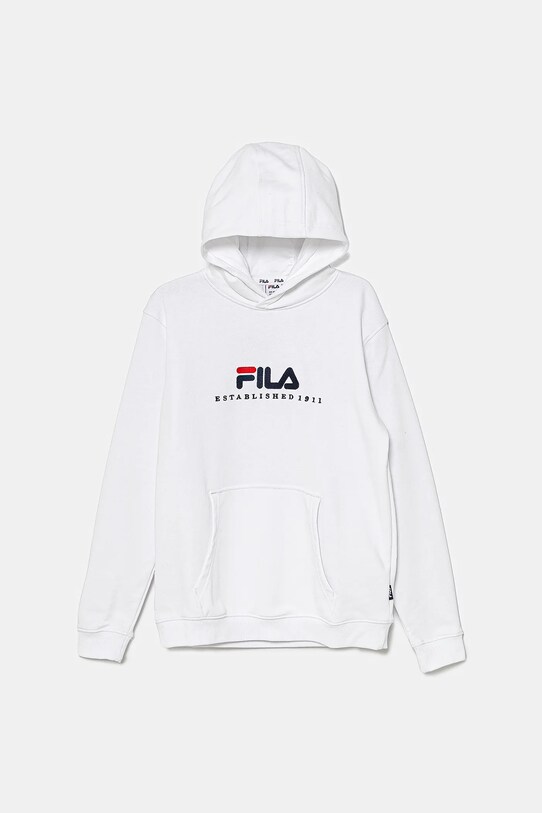 Fila bluza dziecięca LODDIN z kapturem biały FAT0624