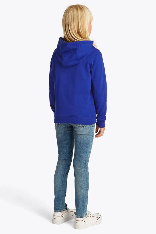 Tommy Hilfiger bluza bawełniana dziecięca fioletowy KS0KS00205.104.122.PPYA