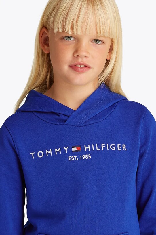 Tommy Hilfiger bluza bawełniana dziecięca KS0KS00205.104.122.PPYA fioletowy