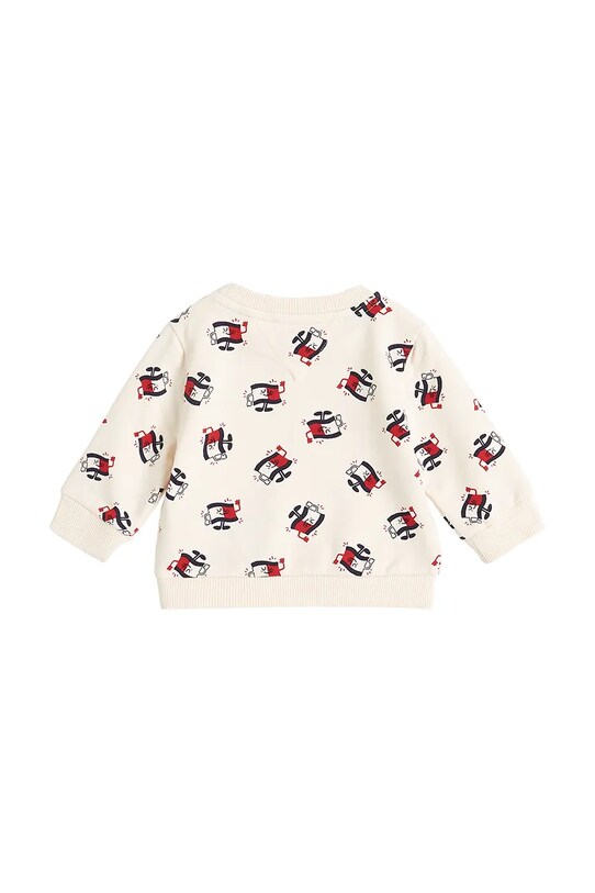 Bavlnená mikina pre bábätká Tommy Hilfiger KN0KN02029.PPYA béžová SS25