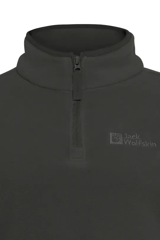 Jack Wolfskin bluza polarowa dziecięca TAUNUS HALFZIP K czarny 1605555.92.152