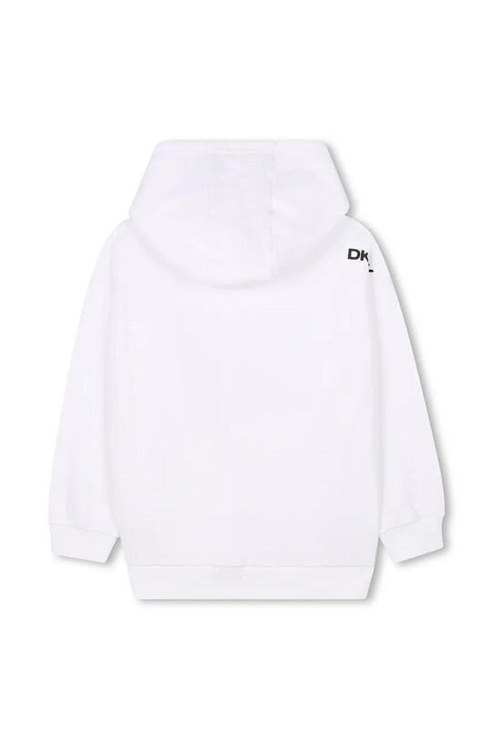 Παιδική βαμβακερή μπλούζα Dkny D62248.114.150 λευκό SS25