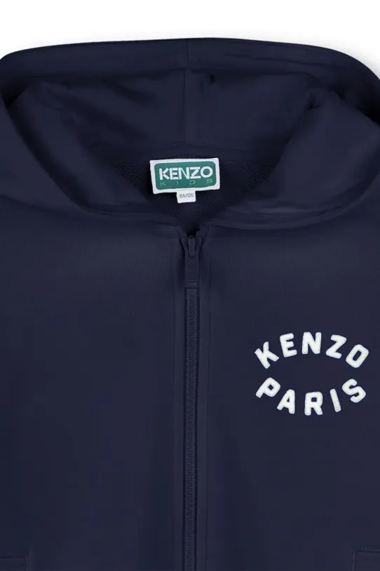 Băieți Kenzo Kids hanorac de bumbac pentru copii K61176.162 bleumarin
