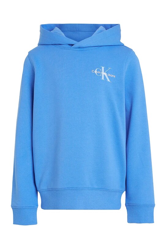 Calvin Klein Jeans hanorac de bumbac pentru copii IU0IU00266.104.116.PPYA albastru SS25