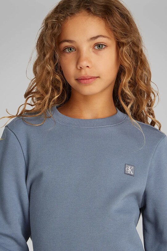 Detská mikina Calvin Klein Jeans IU0IU00570.PPYA sivá