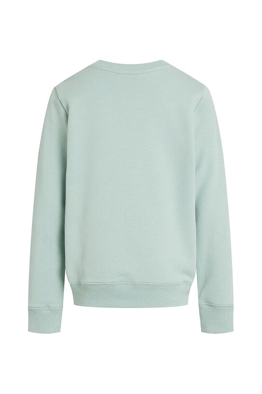 Chlapec Detská bavlnená mikina Calvin Klein Jeans IU0IU00680.PPYA tyrkysová