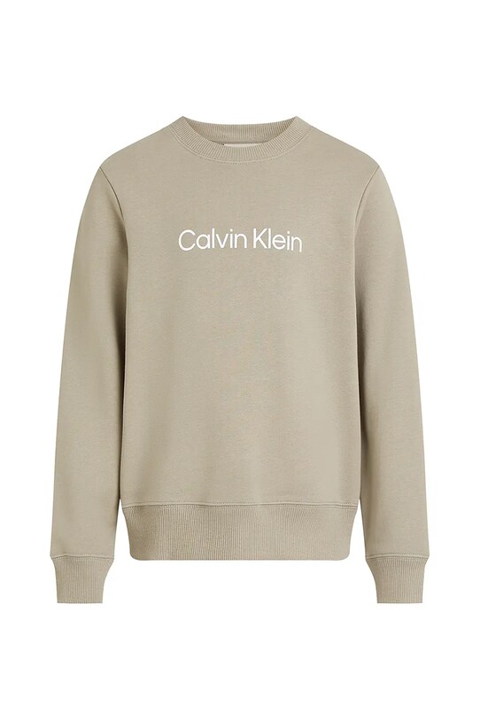 Calvin Klein Jeans gyerek melegítőfelső pamutból IU0IU00680.PPYA zöld SS25