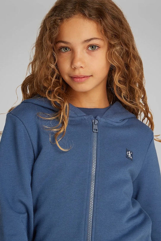 Calvin Klein Jeans bluza dziecięca IU0IU00707.PPYA granatowy