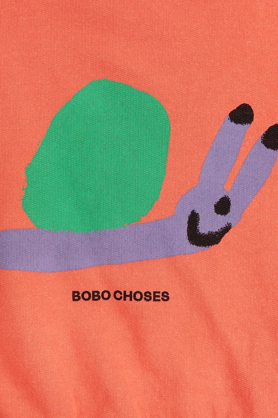 Chlapec Detská mikina Bobo Choses Funny Snail 125AC031 oranžová