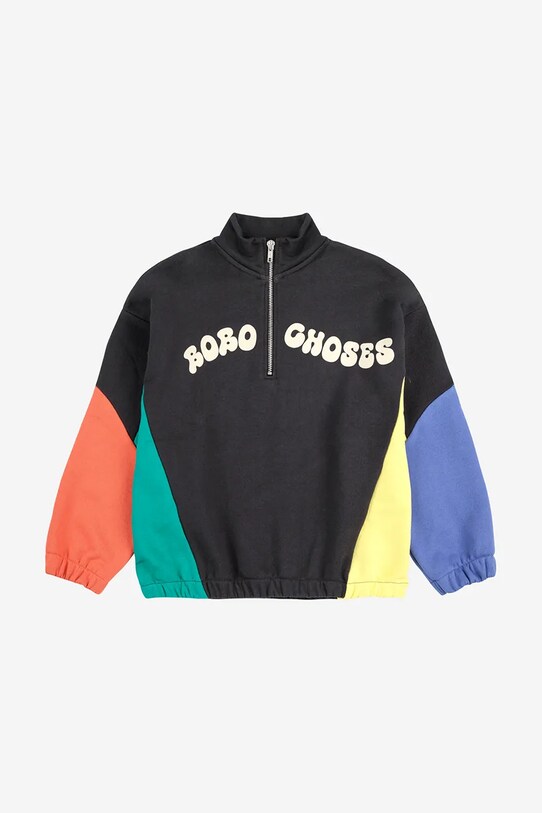 Bobo Choses bluza copii Wavy 125AC046 negru SS25