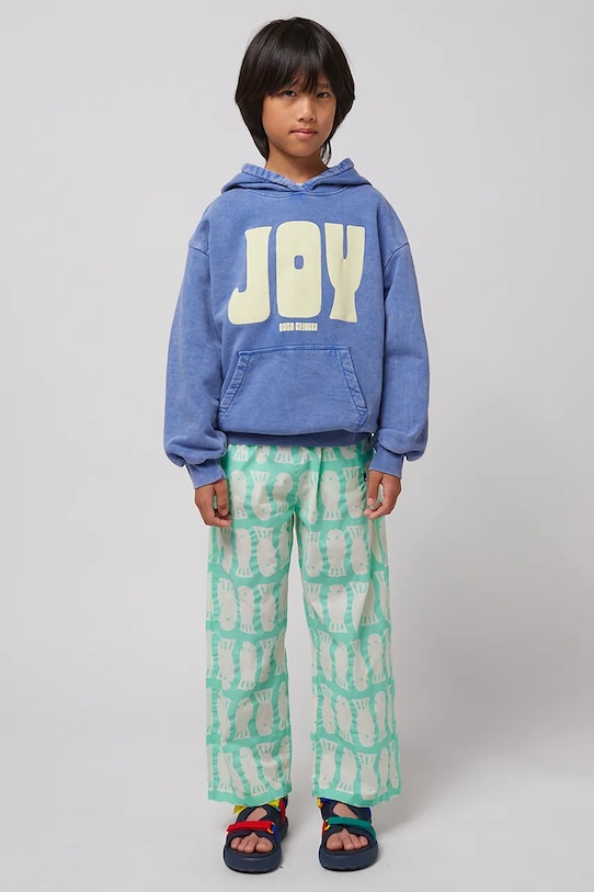 Детская хлопковая кофта Bobo Choses Joy голубой 125AC045