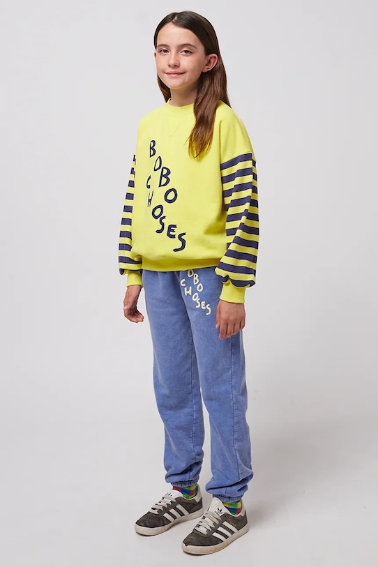 Bobo Choses bluza bawełniana dziecięca 125AC039 żółty