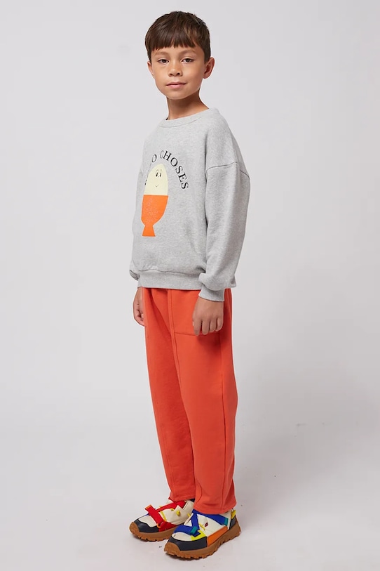 Dětská bavlněná mikina Bobo Choses Morning Egg 125AC034 šedá