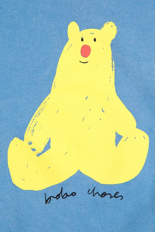 CHLAPEC Dětská bavlněná mikina Bobo Choses Hug Me Bear 125AC036 modrá