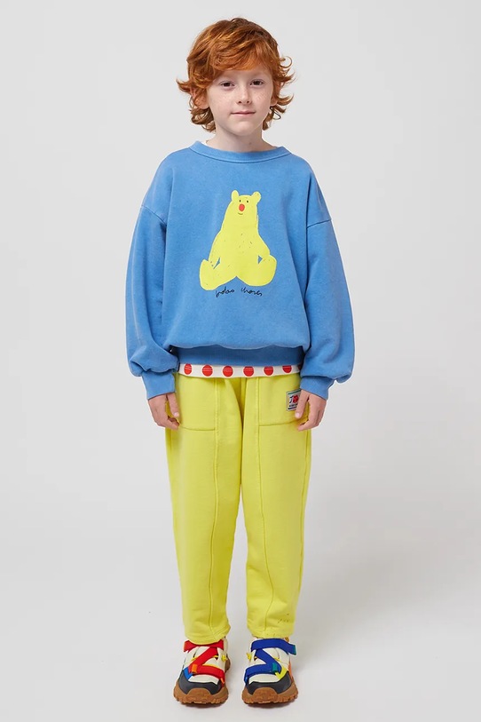 Dětská bavlněná mikina Bobo Choses Hug Me Bear modrá 125AC036