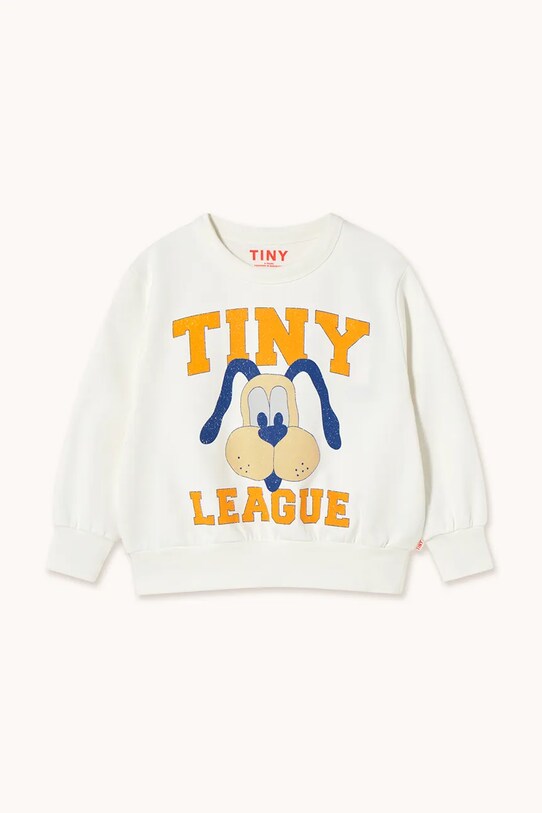 Tinycottons bluza bawełniana dziecięca TINY LEAGUE GRAPHIC SWEATSHIRT SS25.102 beżowy SS25