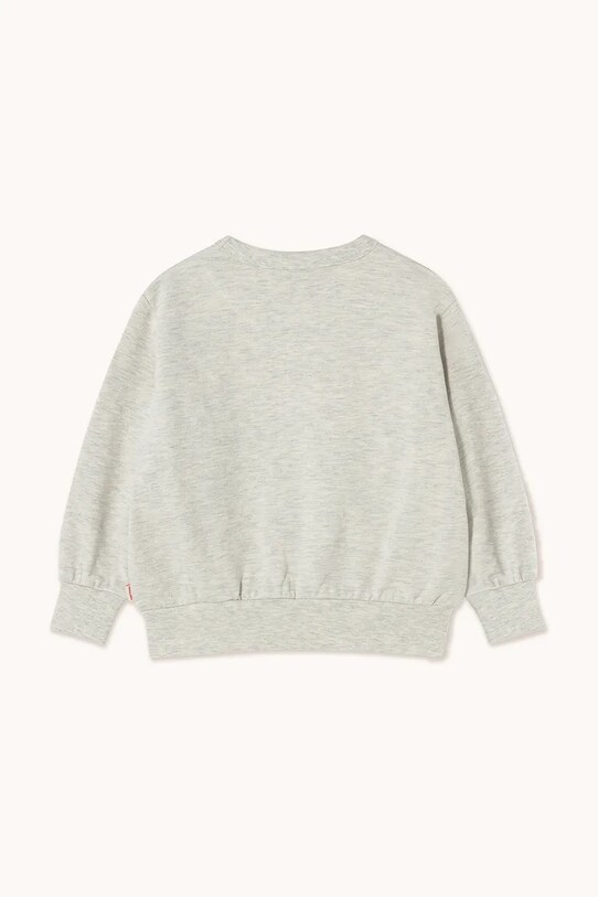 Chłopiec Tinycottons bluza bawełniana dziecięca READERS GRAPHIC SWEATSHIRT SS25.103 beżowy