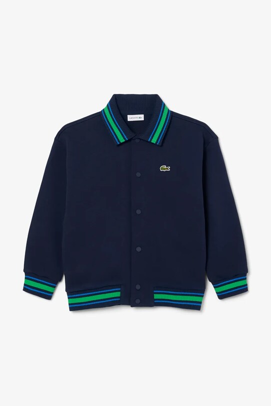 Детская хлопковая кофта Lacoste SJ8403 тёмно-синий SS25