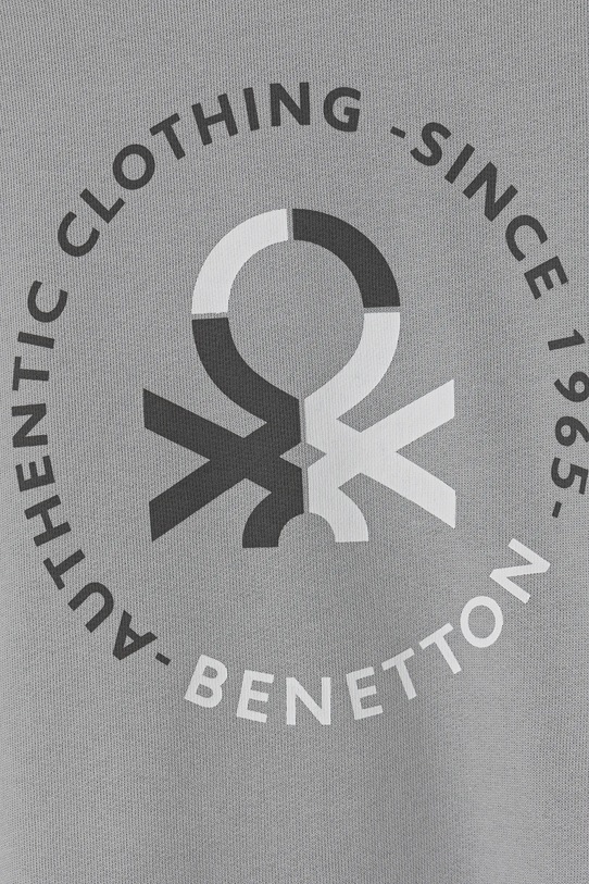 Băieți United Colors of Benetton hanorac de bumbac pentru copii 3J68C10N2.G.Seasonal gri