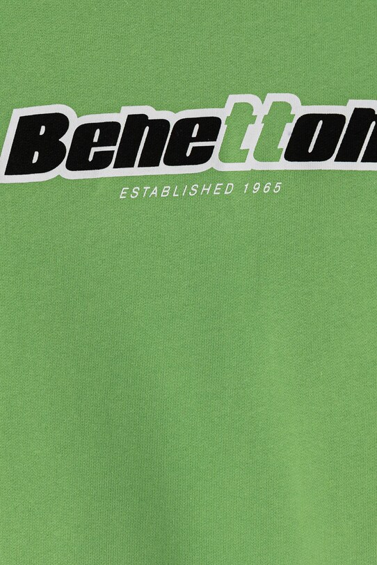 Мальчик Детская хлопковая кофта United Colors of Benetton 3J68C10N2.G.Seasonal зелёный