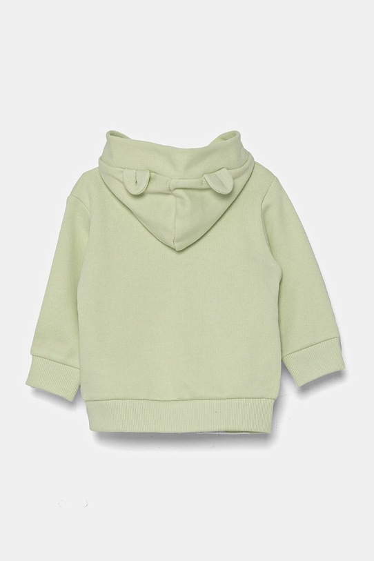 United Colors of Benetton hanorac de bumbac pentru bebelusi 3J70A5017.W.Season.PPYA verde SS25