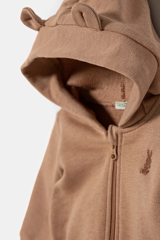 Хлопчик Бавовняна кофта для немовлят United Colors of Benetton 3J70A5017.W.Season.PPYA коричневий