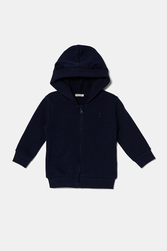 United Colors of Benetton bluza bawełniana niemowlęca bawełna granatowy 3J70A5017.W.Reproposed