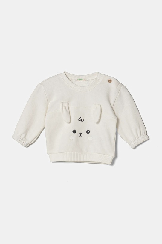 United Colors of Benetton bluză bebe imprimeu alb 3J70A1061.W.Seasonal