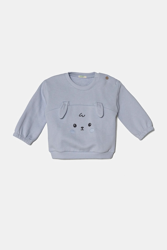 United Colors of Benetton bluză bebe imprimeu albastru 3J70A1061.W.Seasonal