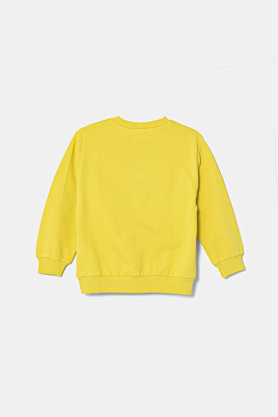 United Colors of Benetton hanorac de bumbac pentru copii x Snoopy 3PQMG10IA.P.Seasonal verde SS25