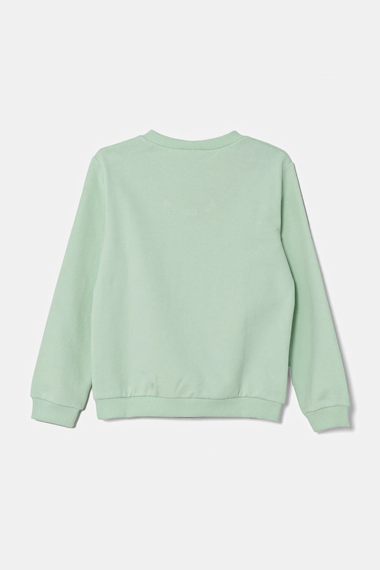 United Colors of Benetton hanorac de bumbac pentru copii 3PQMG10I8.P.Seasonal verde SS25