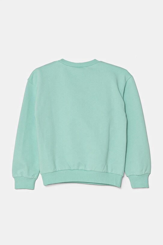 Детская хлопковая кофта United Colors of Benetton 3UNIC10NF.G.Seasonal зелёный SS25