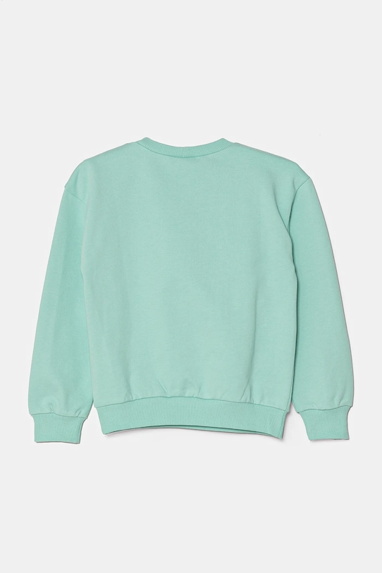 United Colors of Benetton hanorac de bumbac pentru copii 3UNIC10NF.G.Seasonal verde SS25