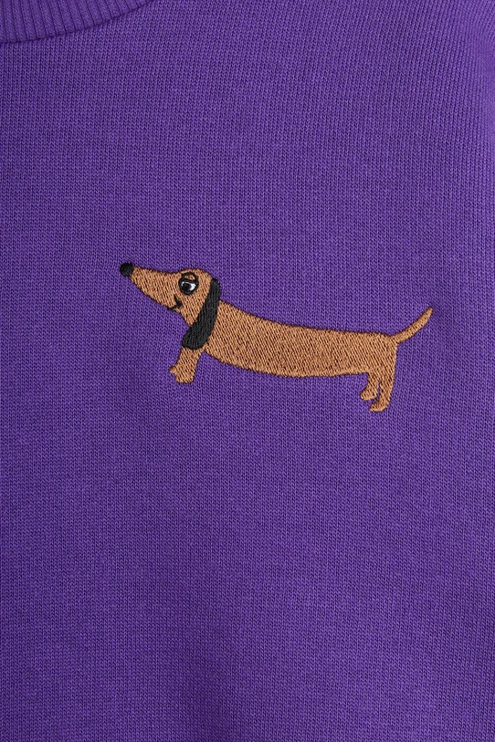 Κοριτσίστικα Παιδική βαμβακερή μπλούζα Mini Rodini Dog 2472013445 μωβ