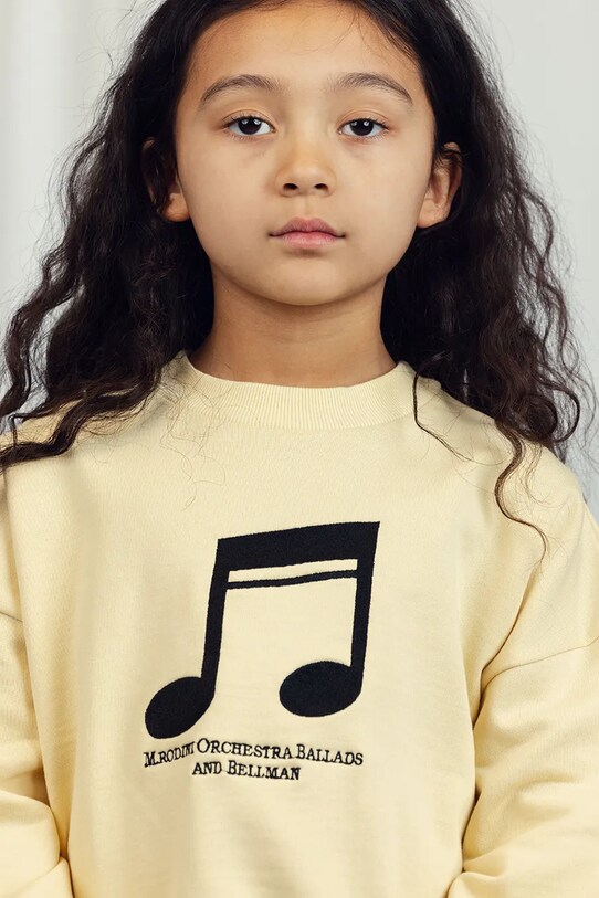 Otroški bombažen pulover Mini Rodini Note 2522011623