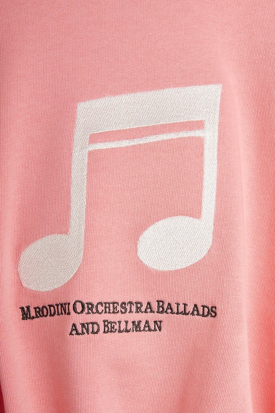 Deklice Otroški bombažen pulover Mini Rodini Note 2522011628 oranžna