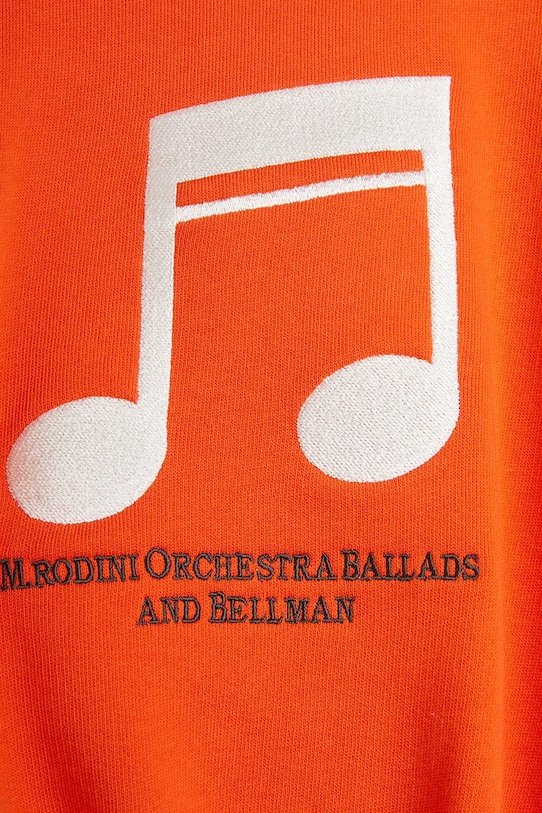 Otroški bombažen pulover Mini Rodini Note oranžna 2522011642