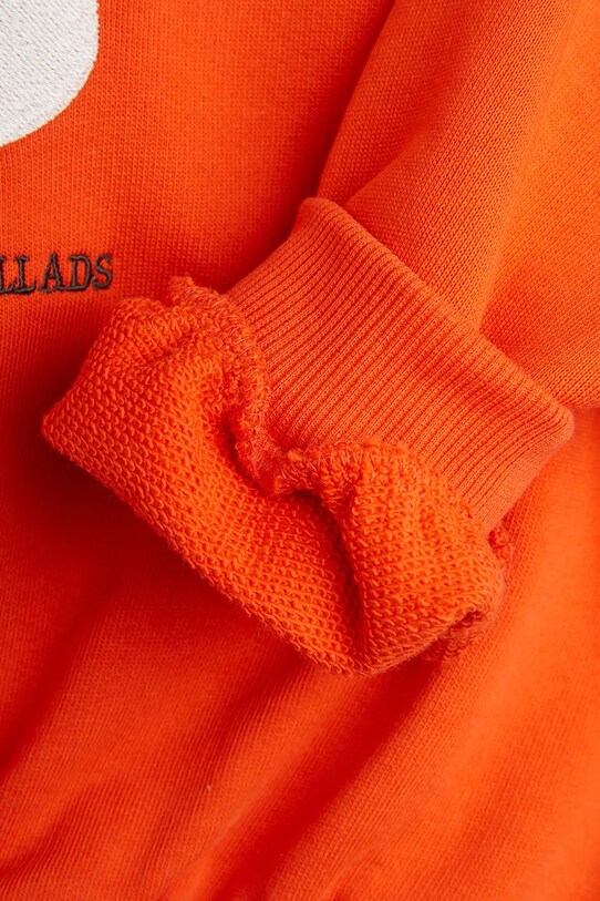 Otroški bombažen pulover Mini Rodini Note 2522011642 oranžna