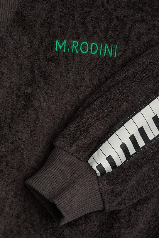 Детская хлопковая кофта Mini Rodini Piano terry 2522015599 чёрный
